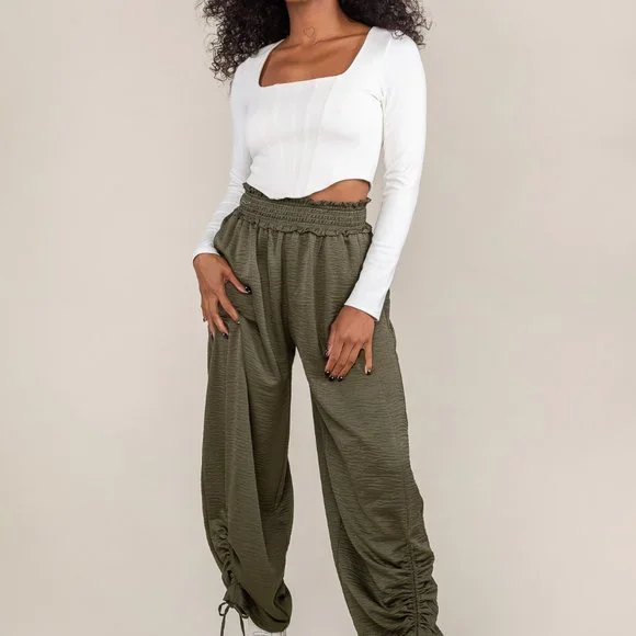 Brooklyn Square Neck Corset Crop Top - Ivory - Picture 3 of 5